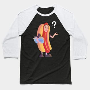 Hot Dog Car Guy Baseball T-Shirt